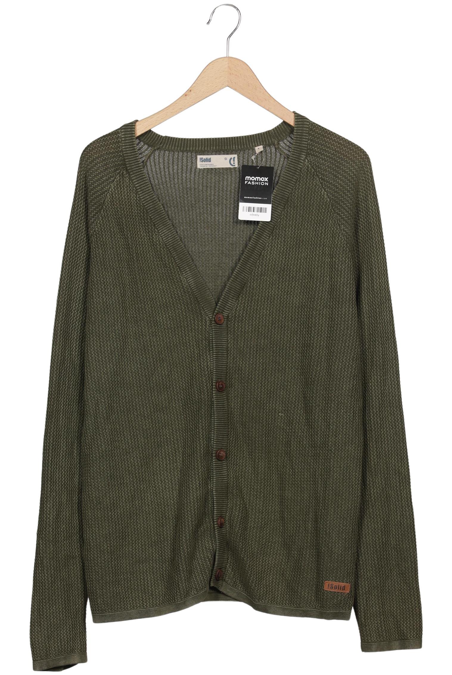 

Solid Herren Strickjacke, grün, Gr. 52