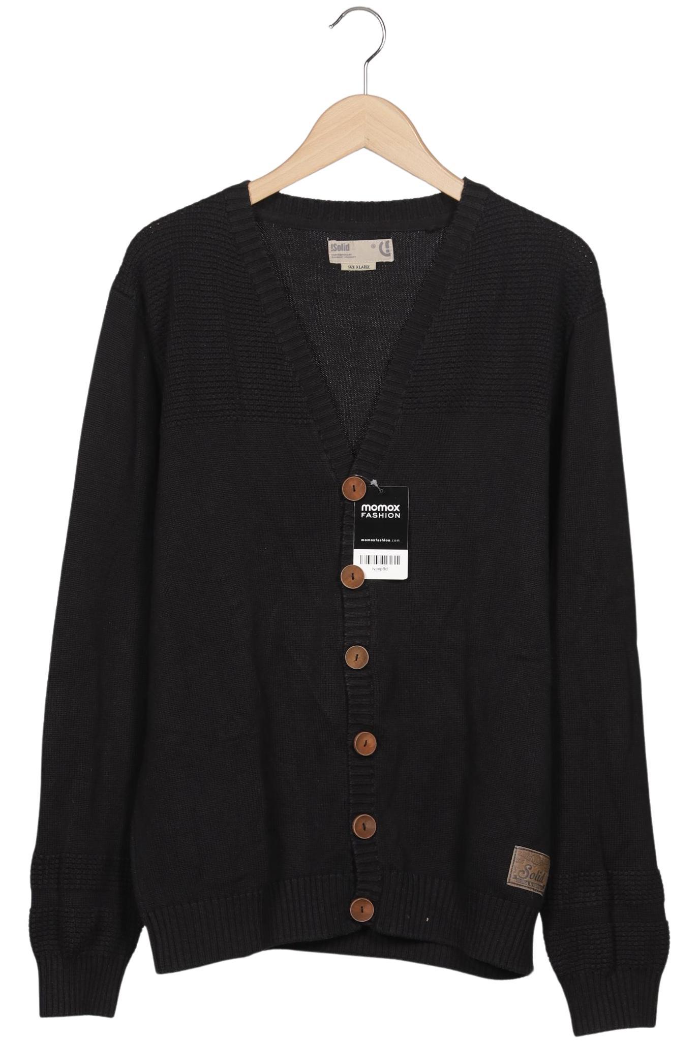 

Solid Herren Strickjacke, schwarz, Gr. 54