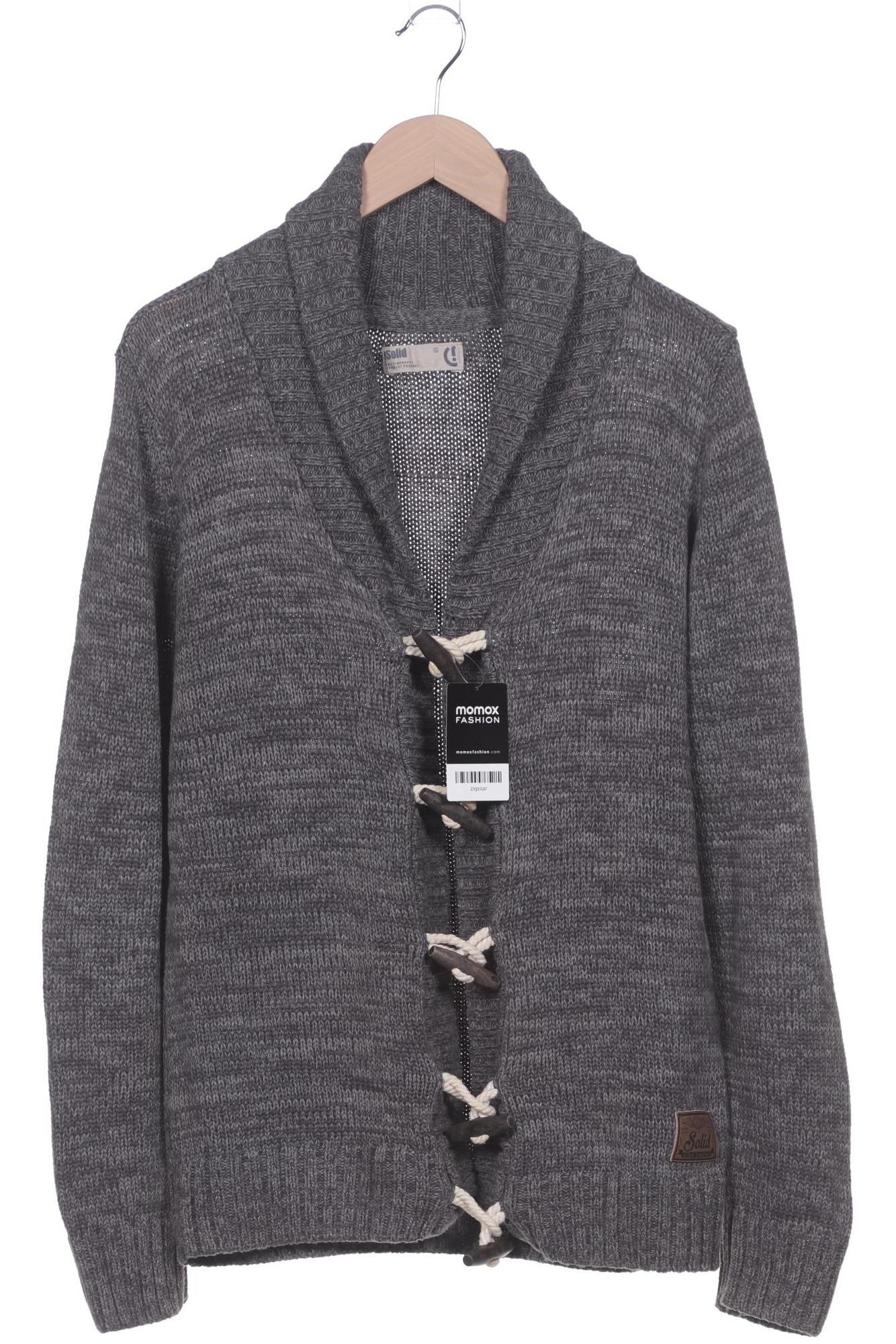 

Solid Herren Strickjacke, grau, Gr. 52