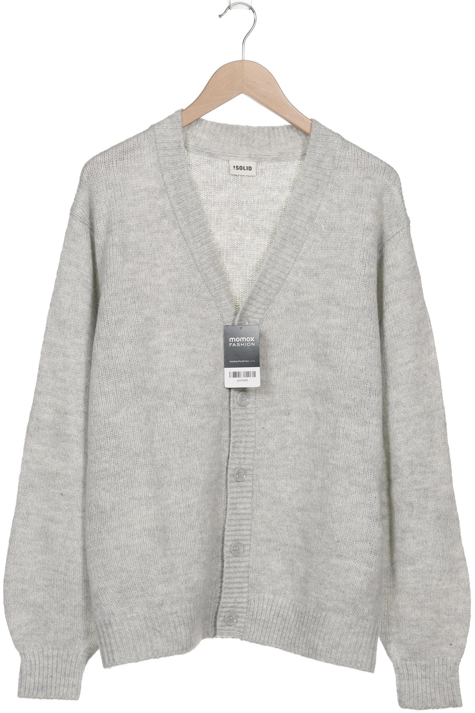 

Solid Herren Strickjacke, grau, Gr. 52