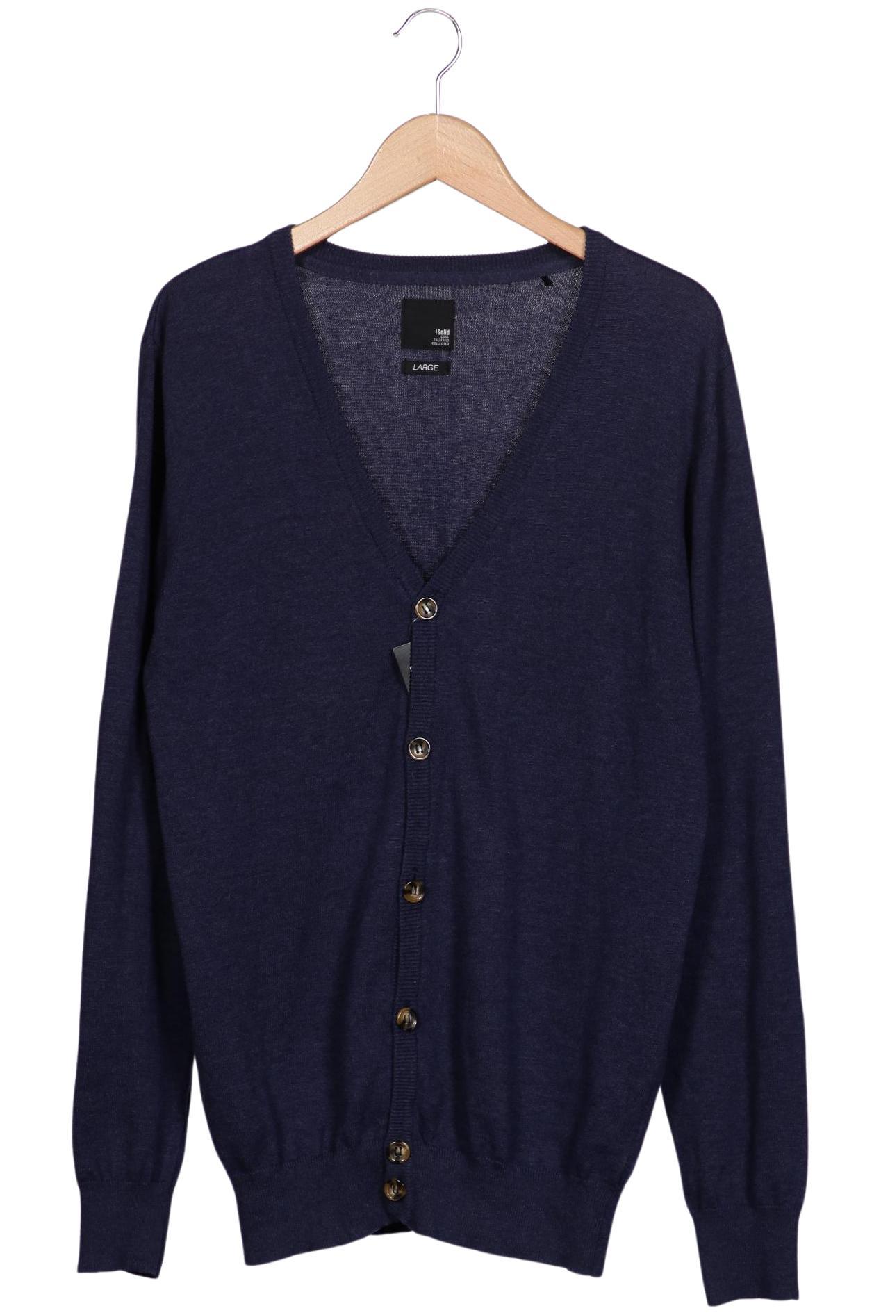 

Solid Herren Strickjacke, marineblau, Gr. 52