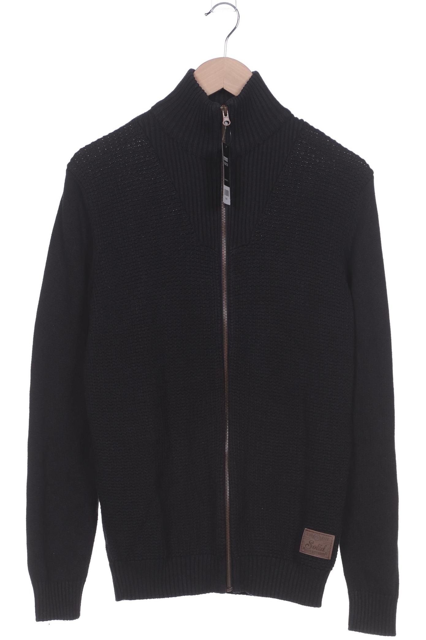 

Solid Herren Strickjacke, schwarz, Gr. 52