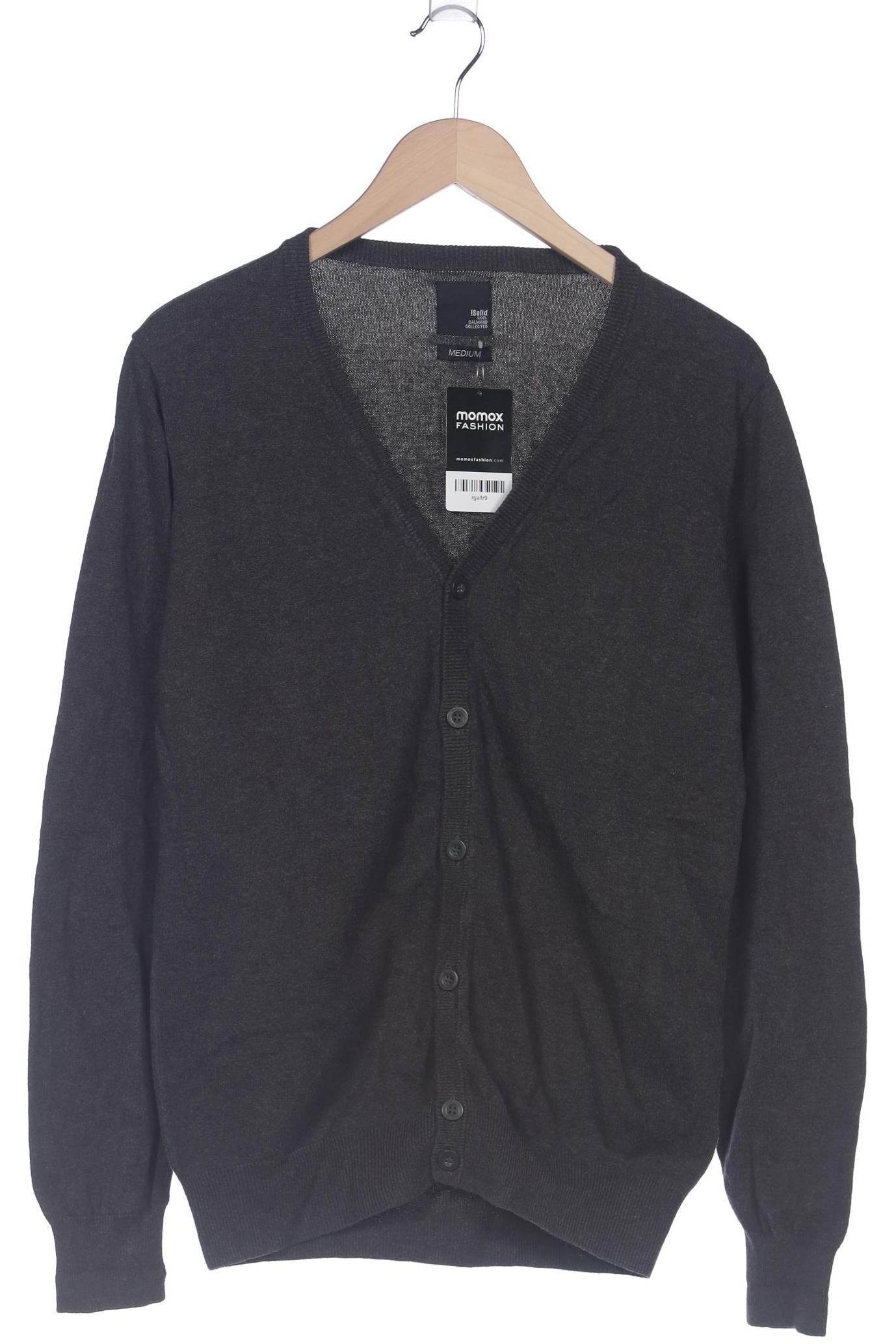 

Solid Herren Strickjacke, grau, Gr. 48