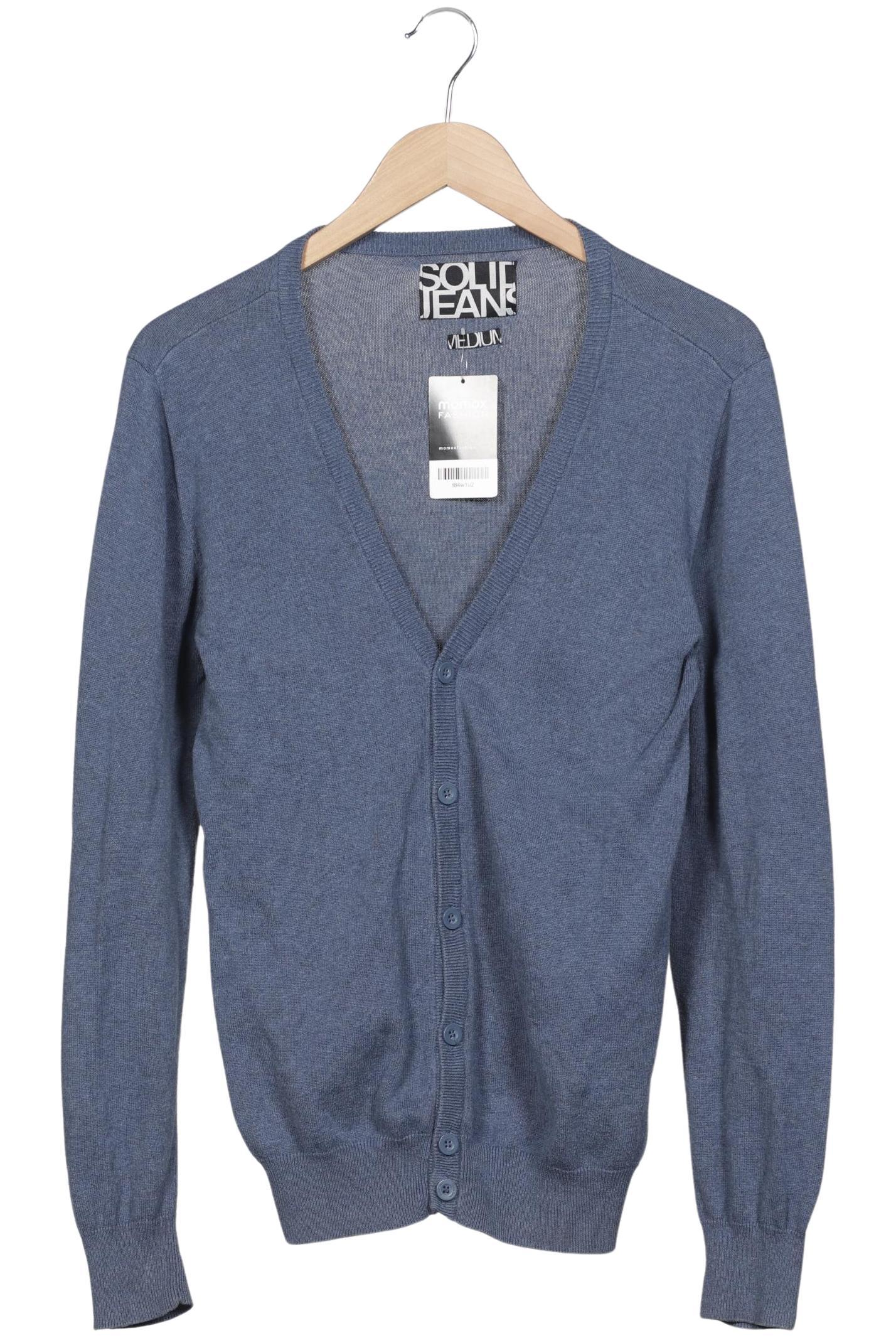 

Solid Herren Strickjacke, blau, Gr. 48