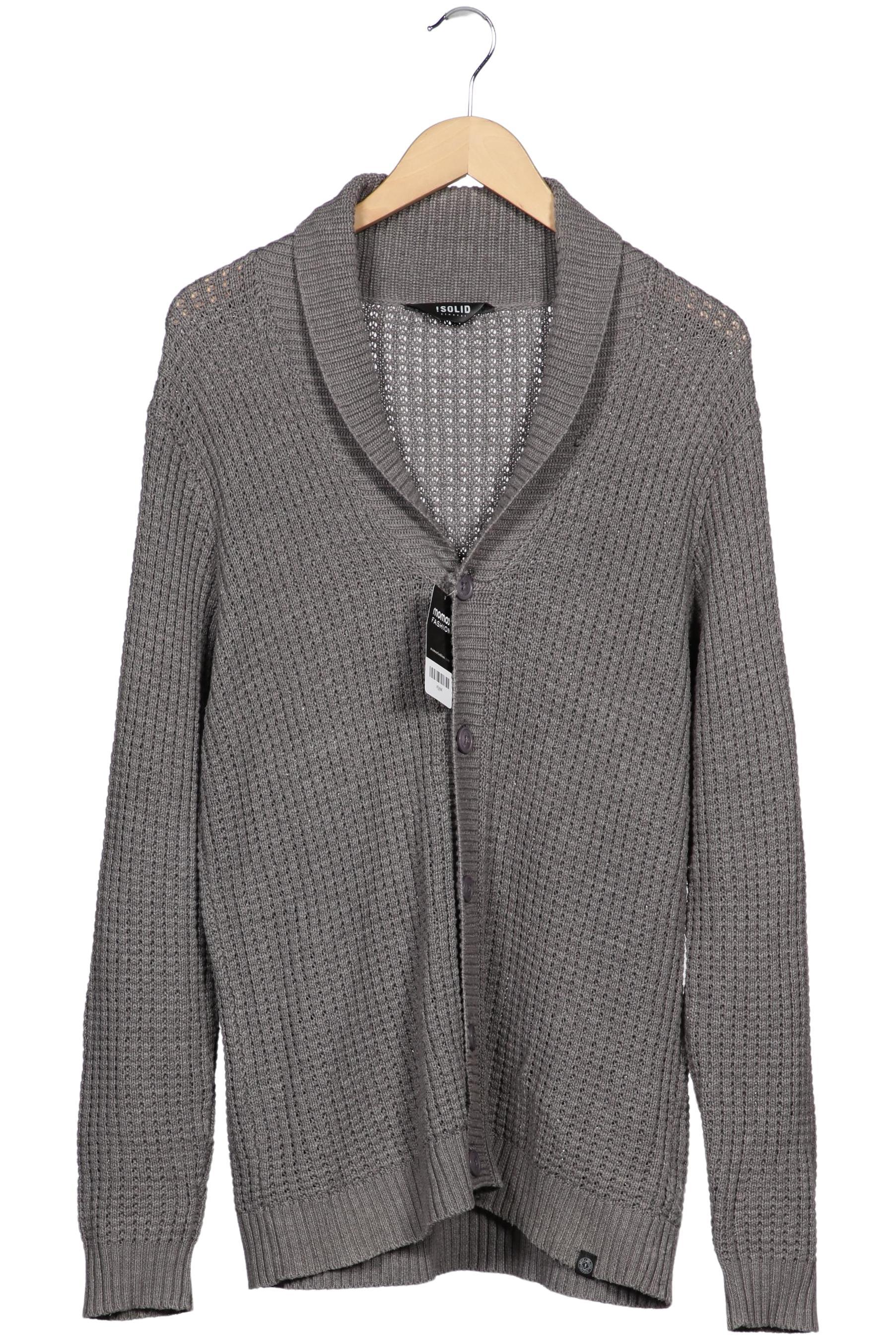 

Solid Herren Strickjacke, grau, Gr. 48