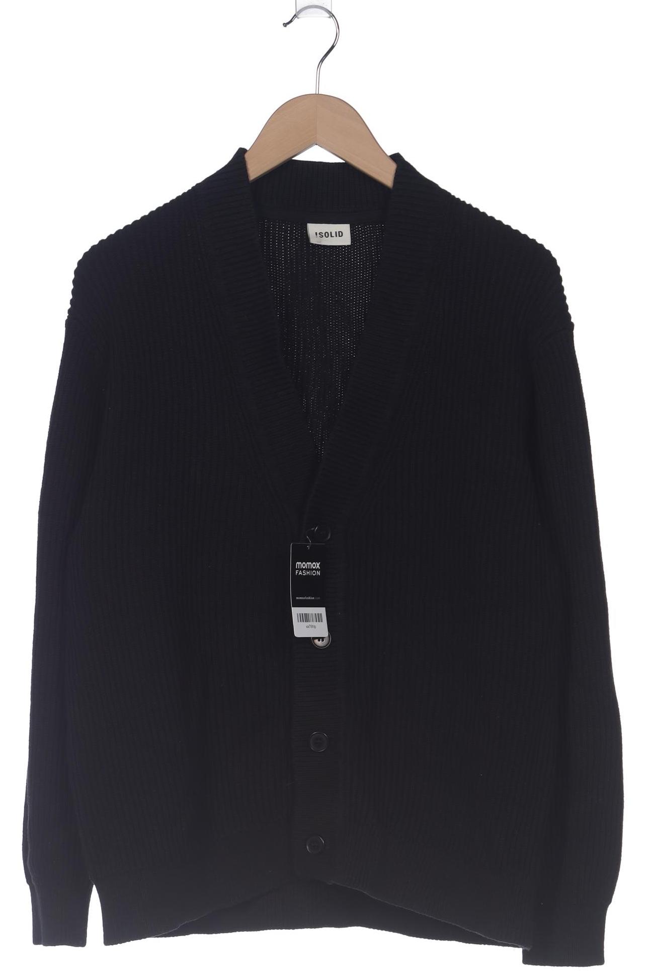 

Solid Herren Strickjacke, schwarz, Gr. 64