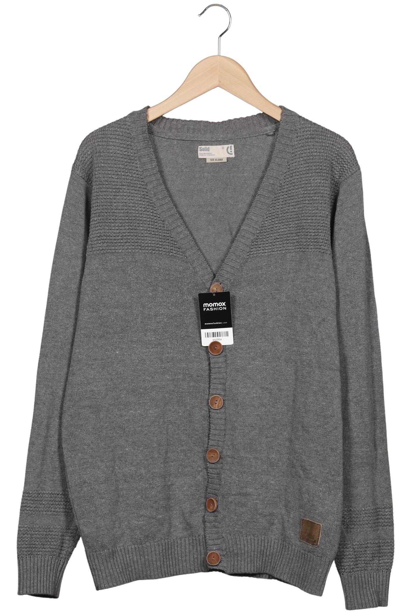 

Solid Herren Strickjacke, grau, Gr. 54