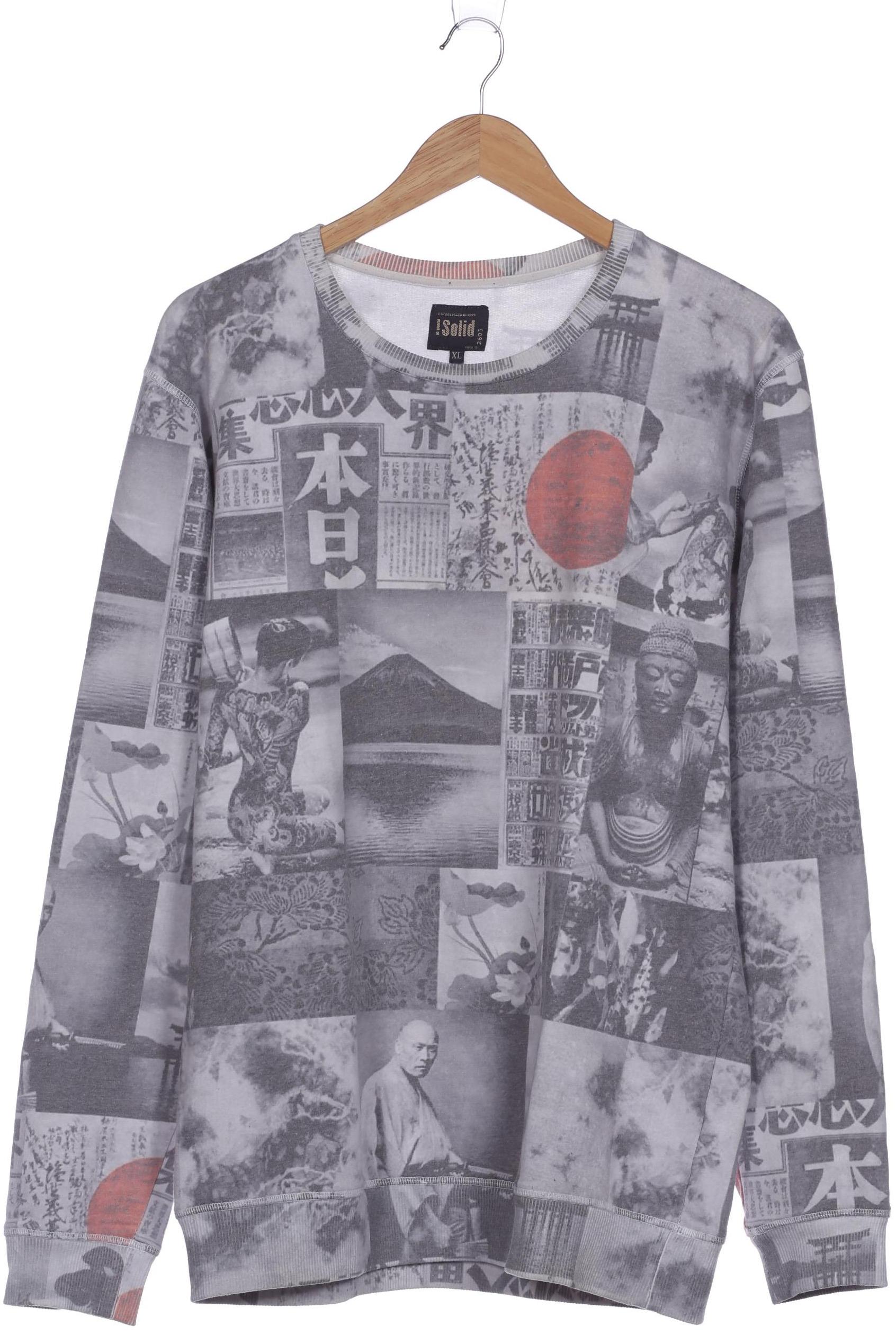 

Solid Herren Sweatshirt, grau, Gr. 54
