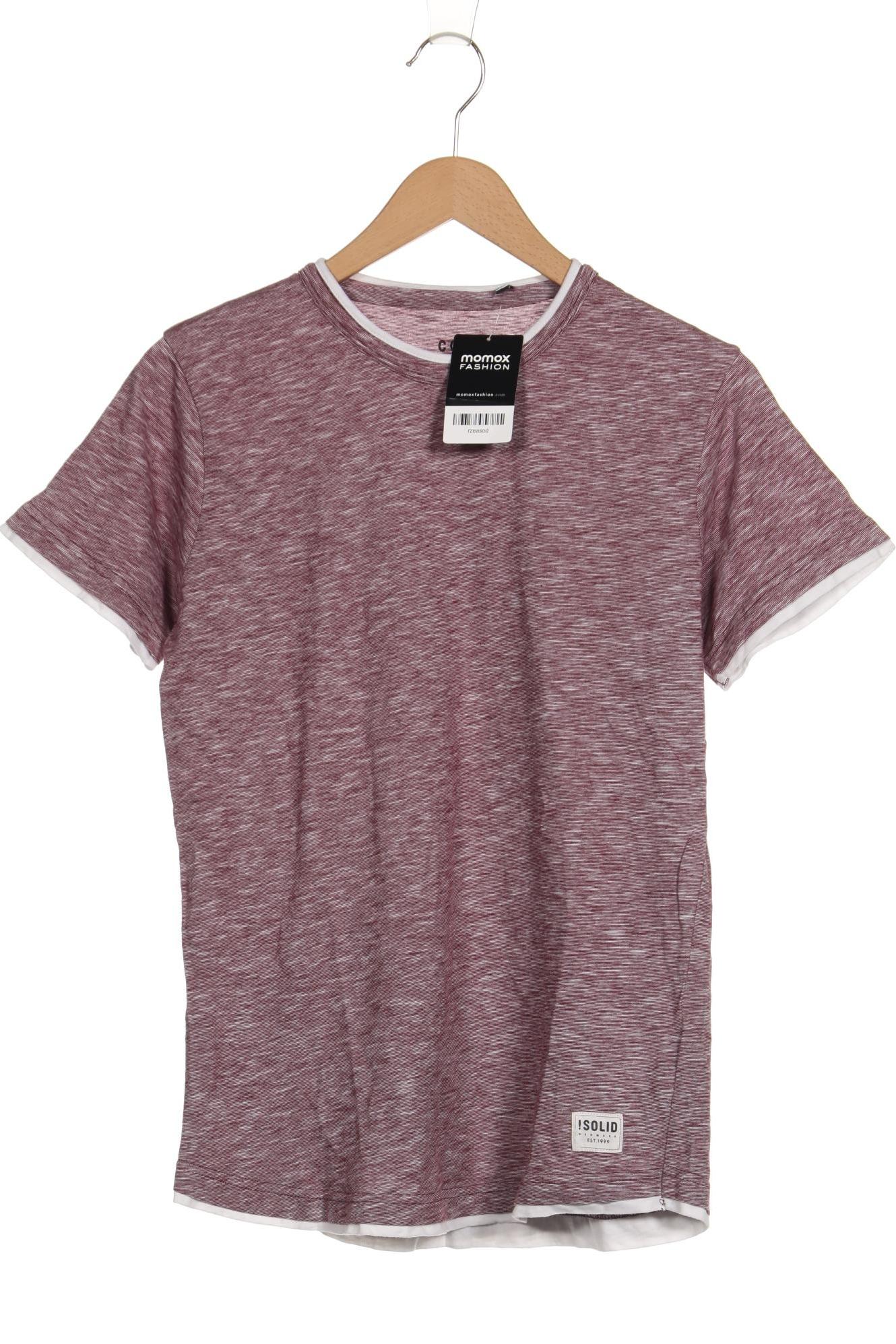 

Solid Herren T-Shirt, bordeaux, Gr. 48