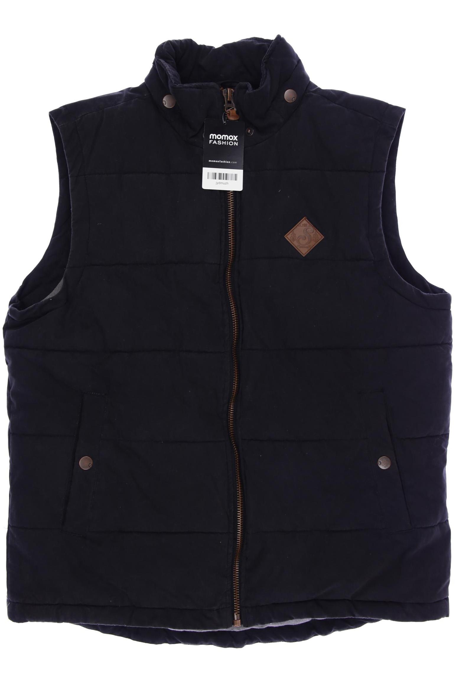 

Solid Herren Weste, schwarz, Gr. 48