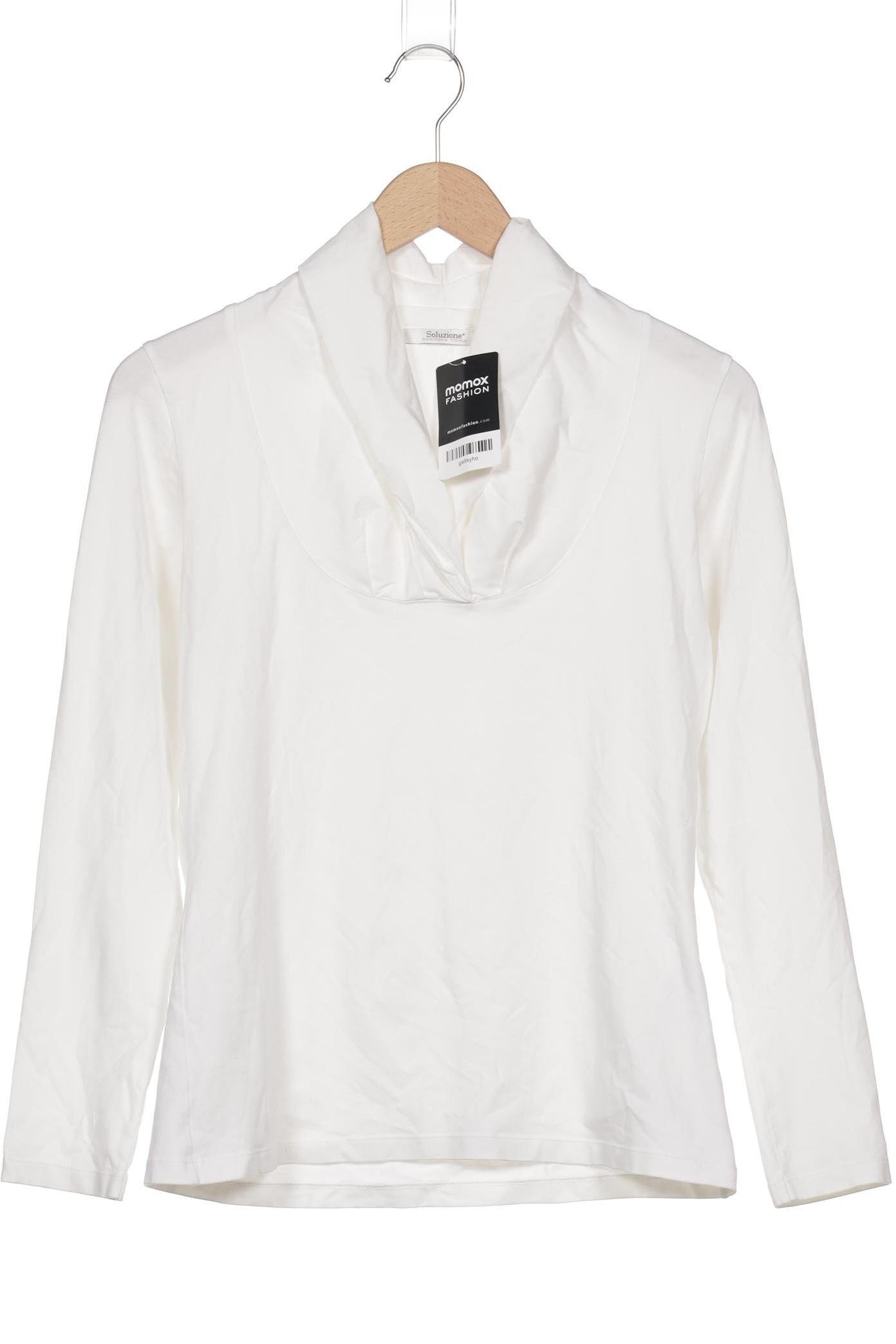 

Soluzione Damen Langarmshirt, weiß, Gr. 40