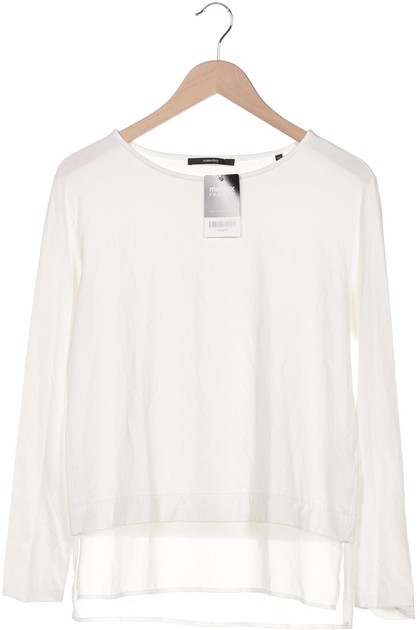 

someday. Damen Langarmshirt, weiß, Gr. 36