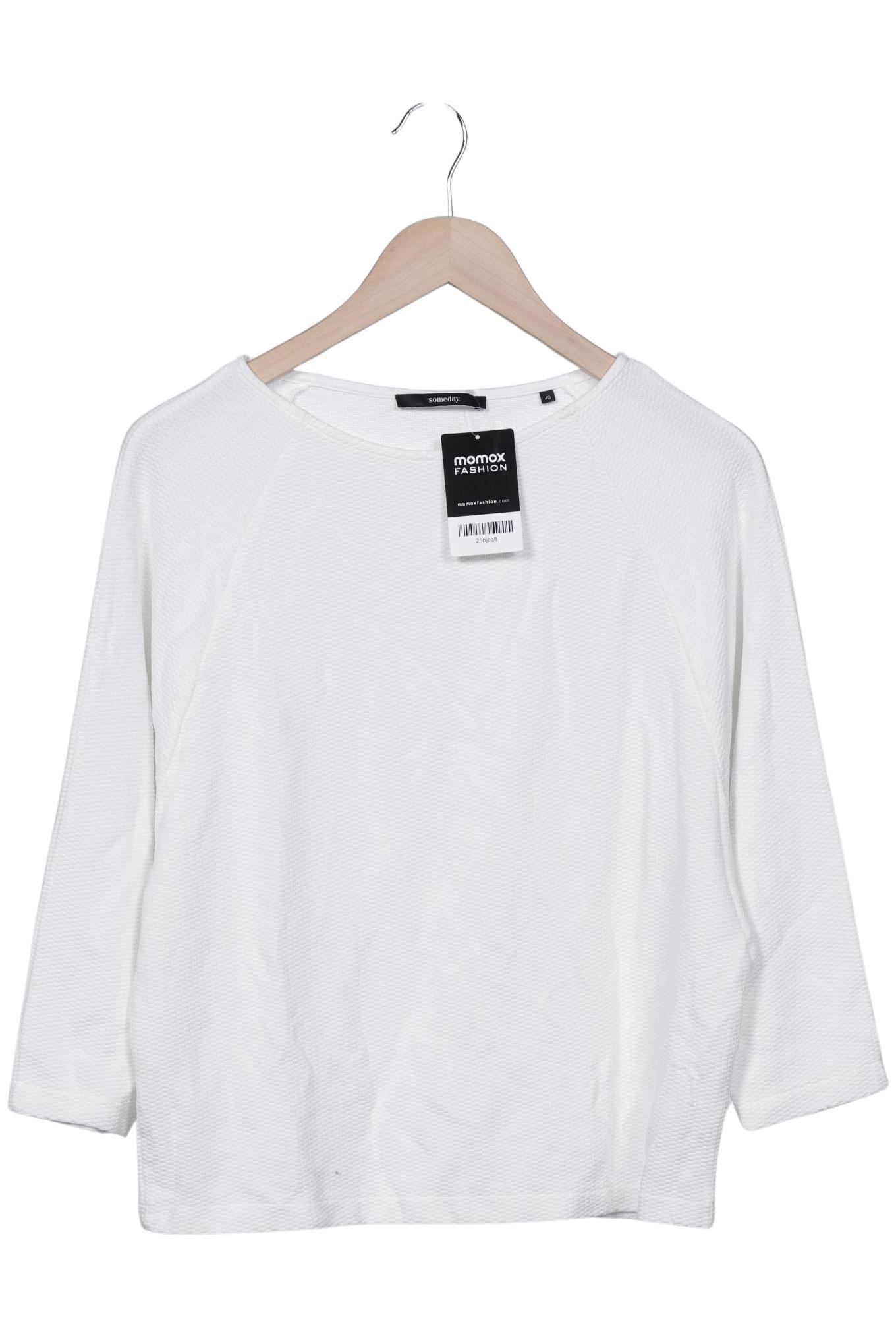 

someday. Damen Langarmshirt, weiß, Gr. 40