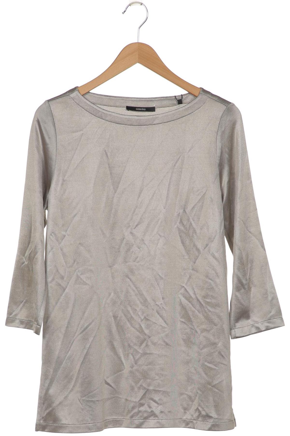 

someday. Damen Langarmshirt, silber, Gr. 36