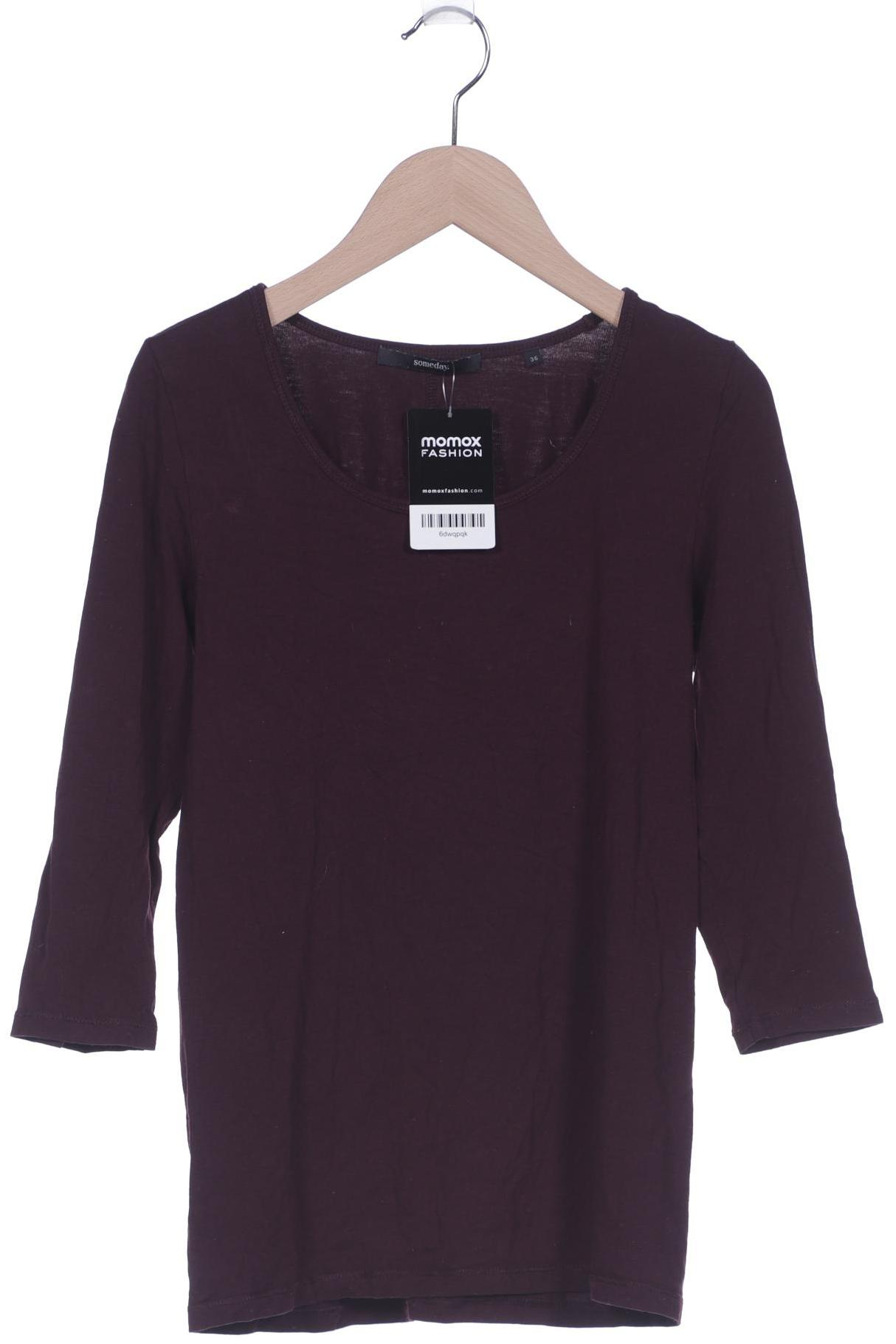 

someday. Damen Langarmshirt, bordeaux