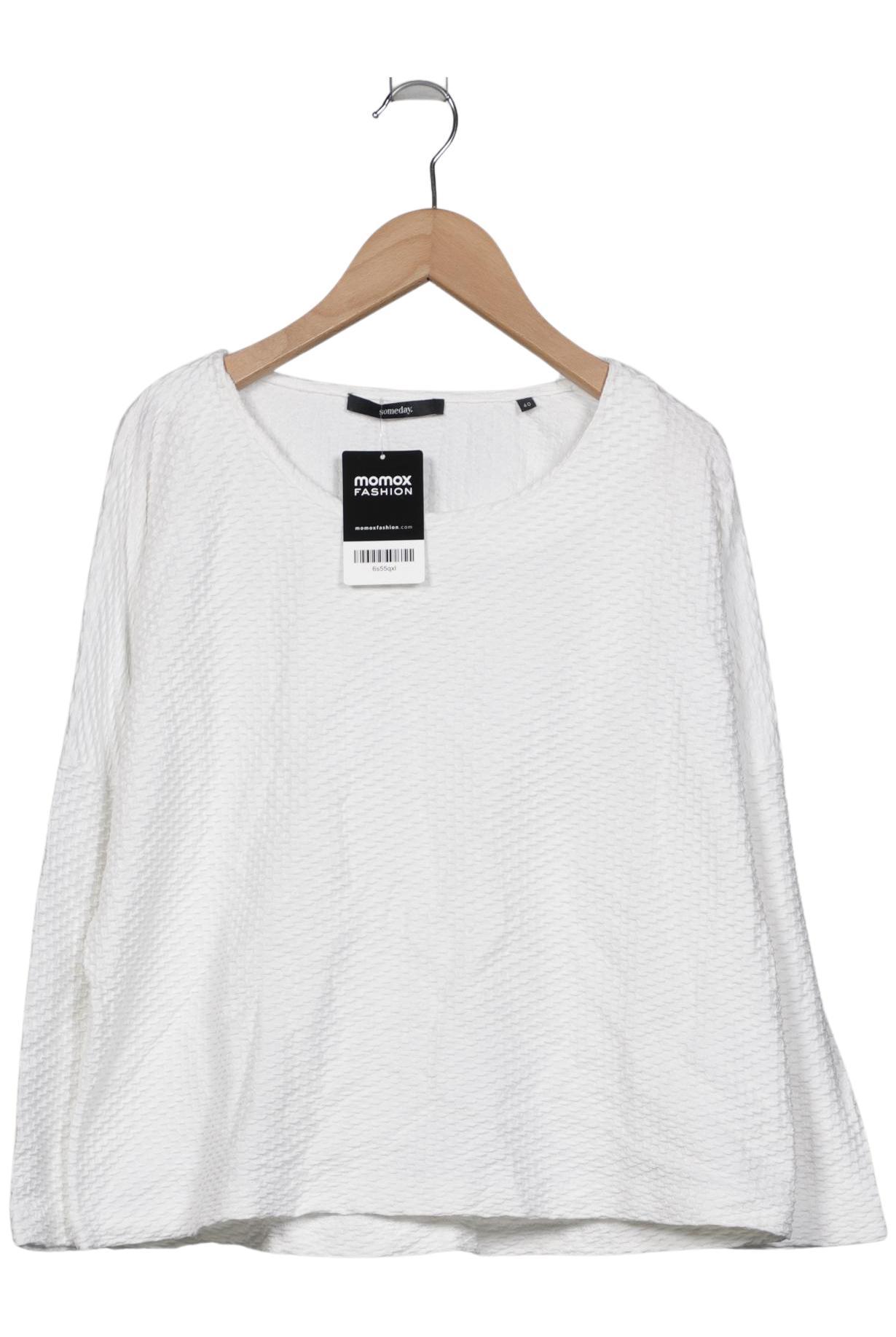 

someday. Damen Langarmshirt, weiß, Gr. 40