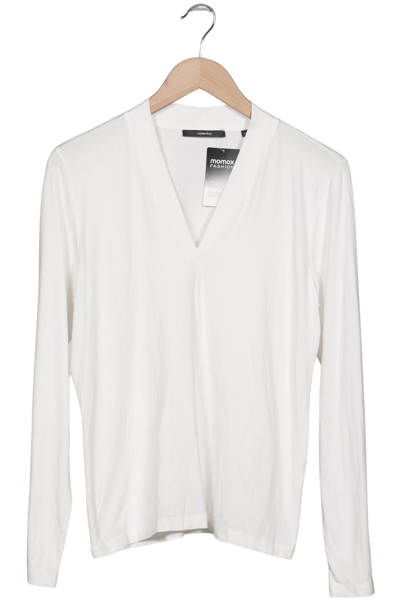 

someday. Damen Langarmshirt, weiß, Gr. 40
