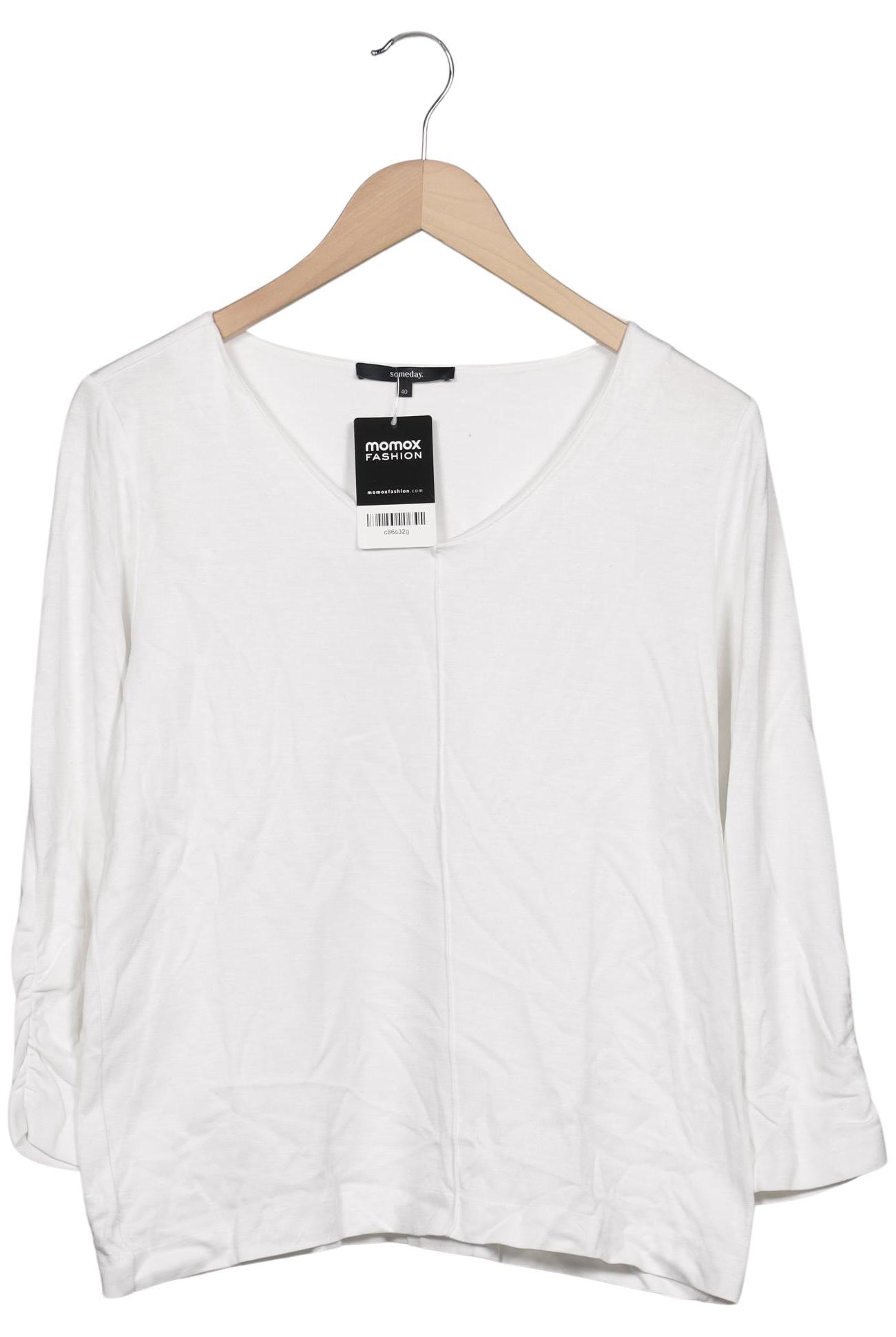 

someday. Damen Langarmshirt, weiß, Gr. 40