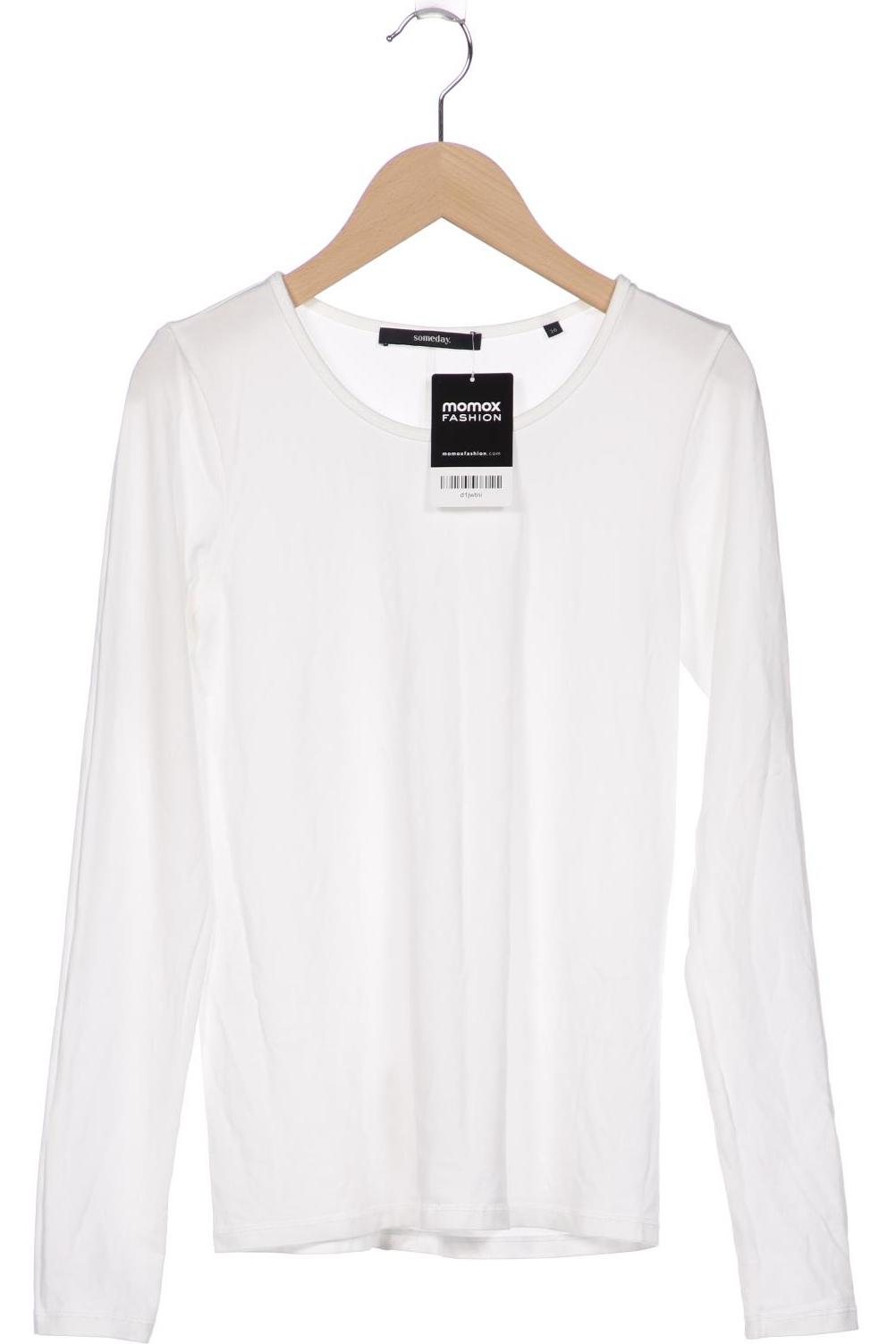 

someday. Damen Langarmshirt, weiß