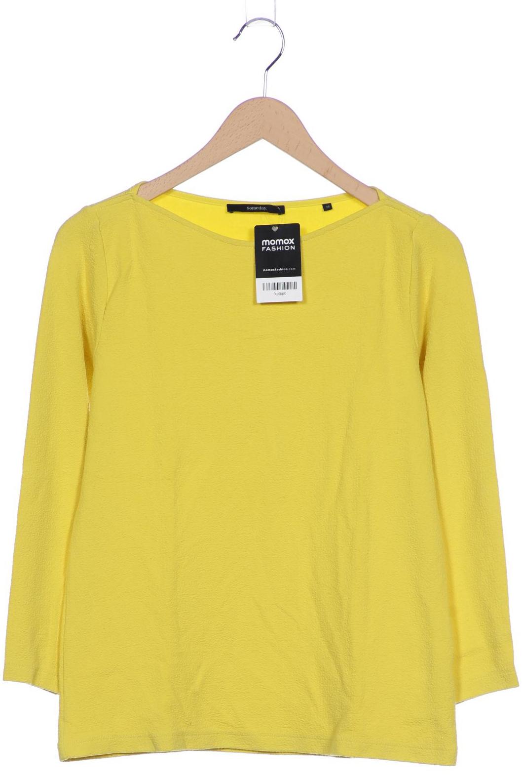 

someday. Damen Langarmshirt, gelb, Gr. 38