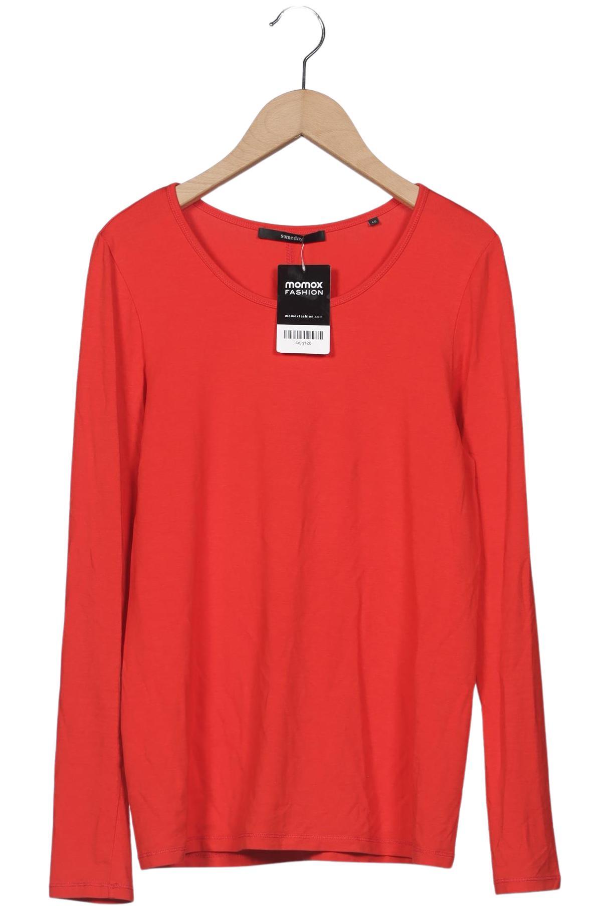 

someday. Damen Langarmshirt, rot, Gr. 40