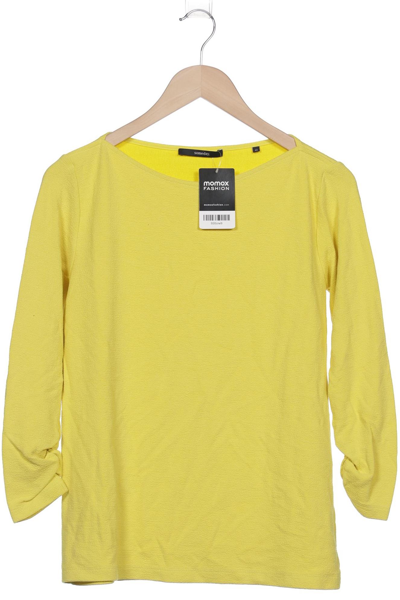 

someday. Damen Langarmshirt, gelb, Gr. 40