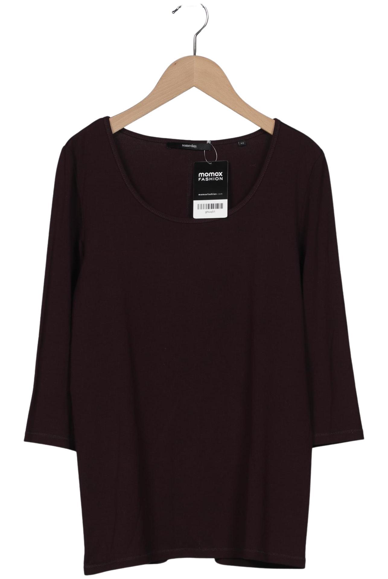 

someday. Damen Langarmshirt, bordeaux, Gr. 40