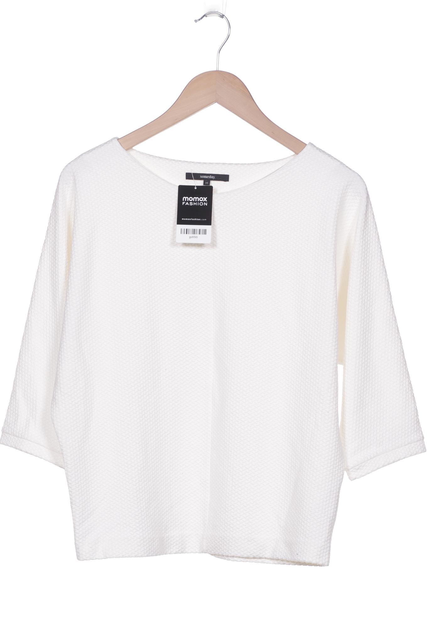 

someday. Damen Langarmshirt, weiß