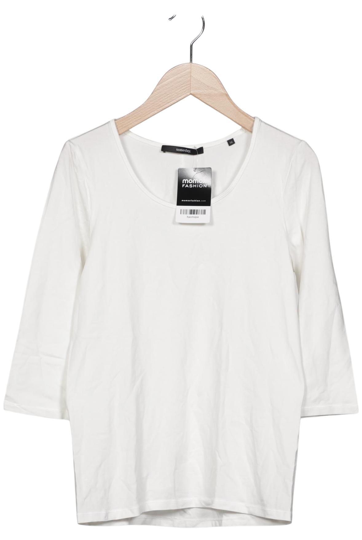 

someday. Damen Langarmshirt, weiß, Gr. 36