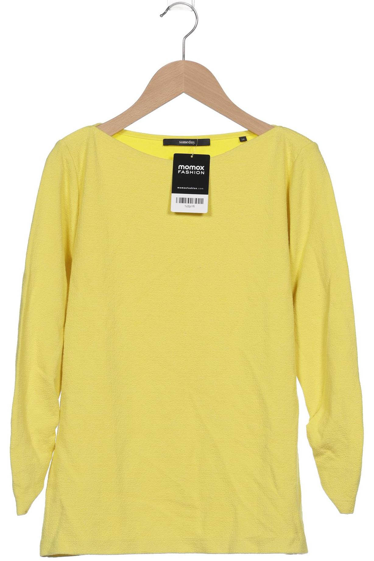 

someday. Damen Langarmshirt, gelb, Gr. 36