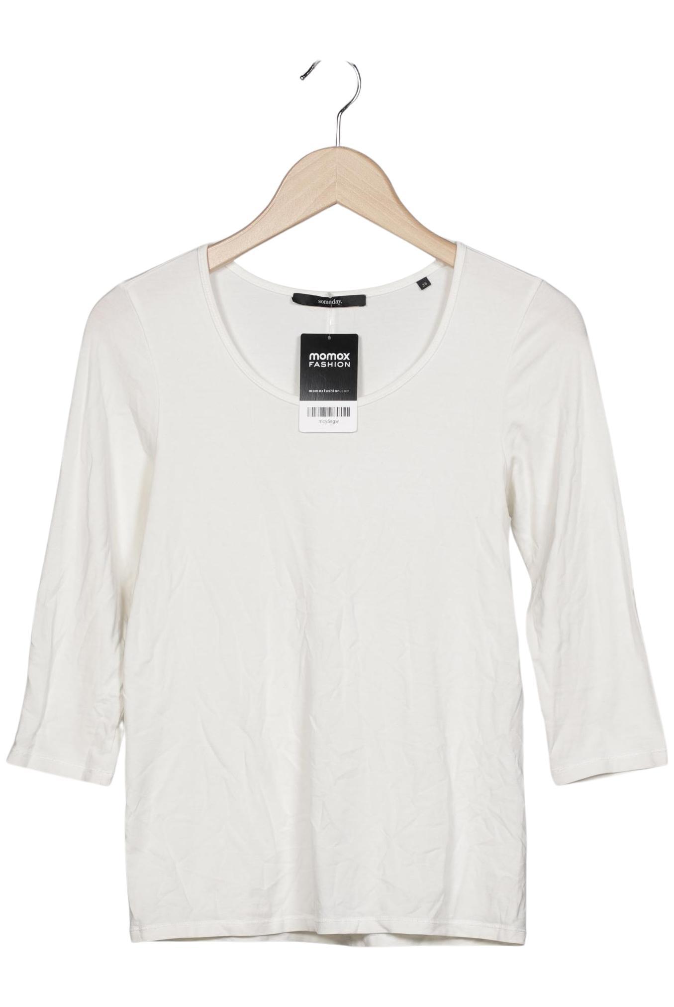 

someday. Damen Langarmshirt, weiß, Gr. 36