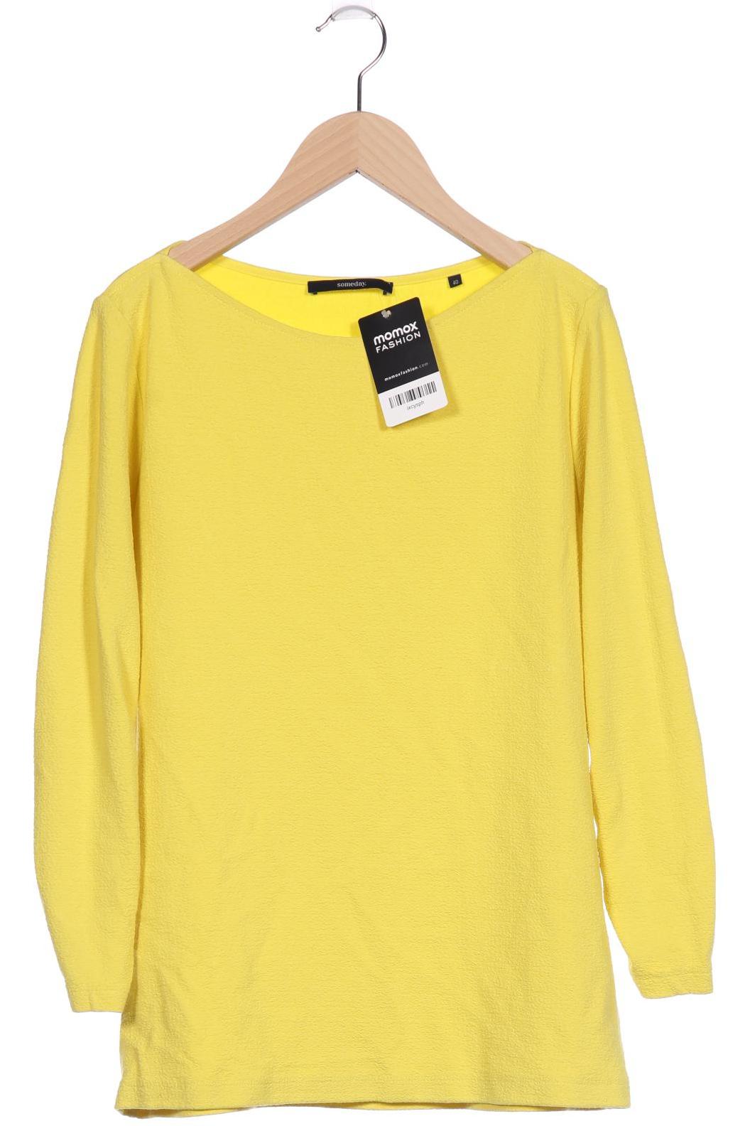 

someday. Damen Langarmshirt, gelb, Gr. 40