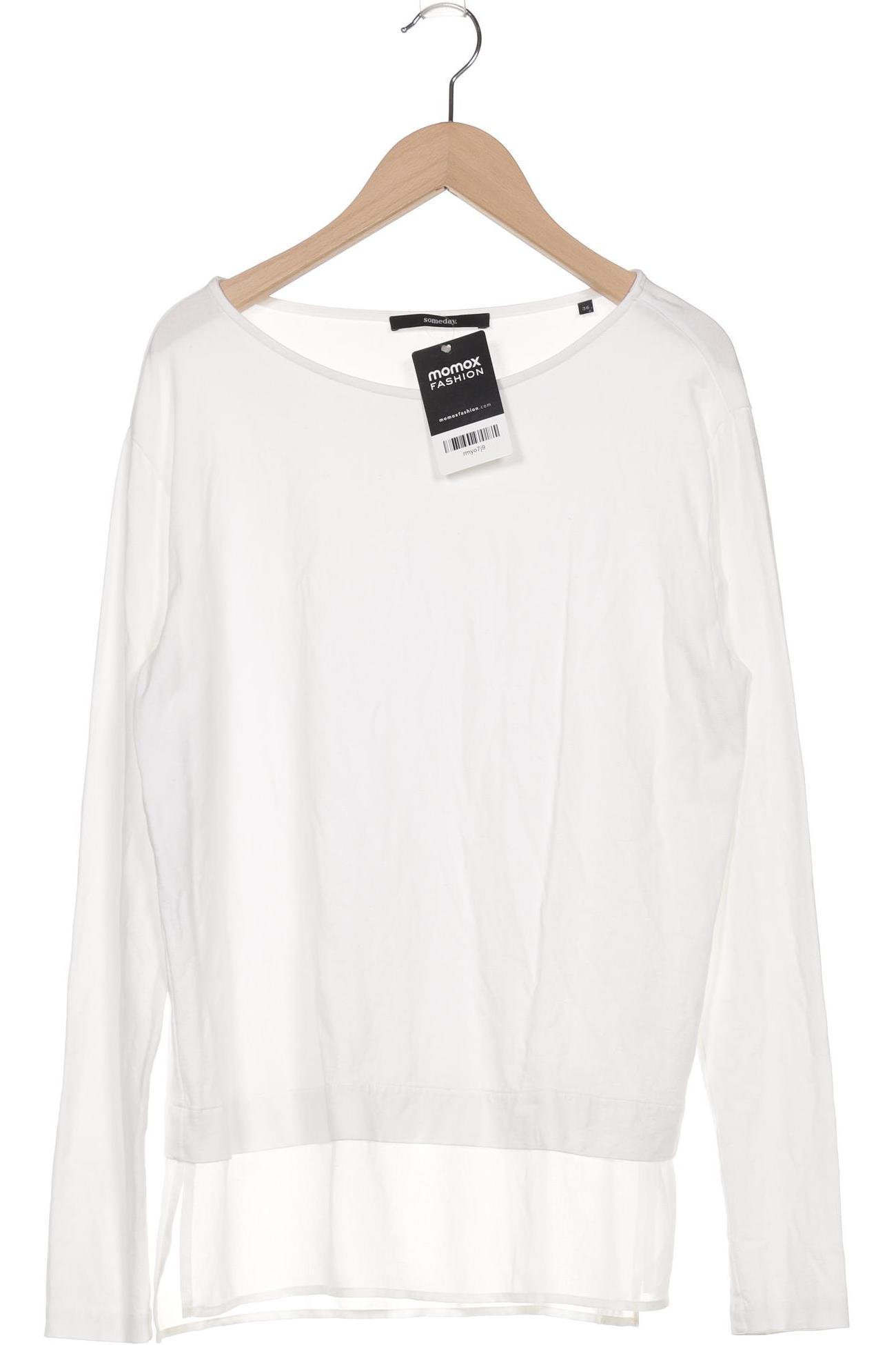 

someday. Damen Langarmshirt, weiß, Gr. 36