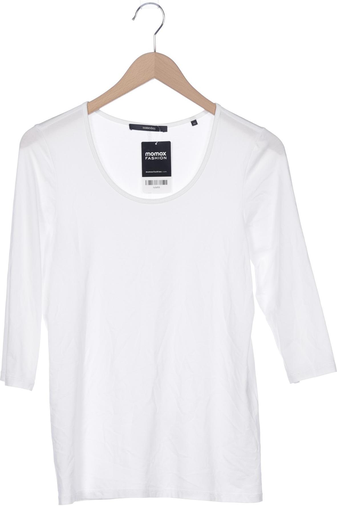

someday. Damen Langarmshirt, weiß, Gr. 40