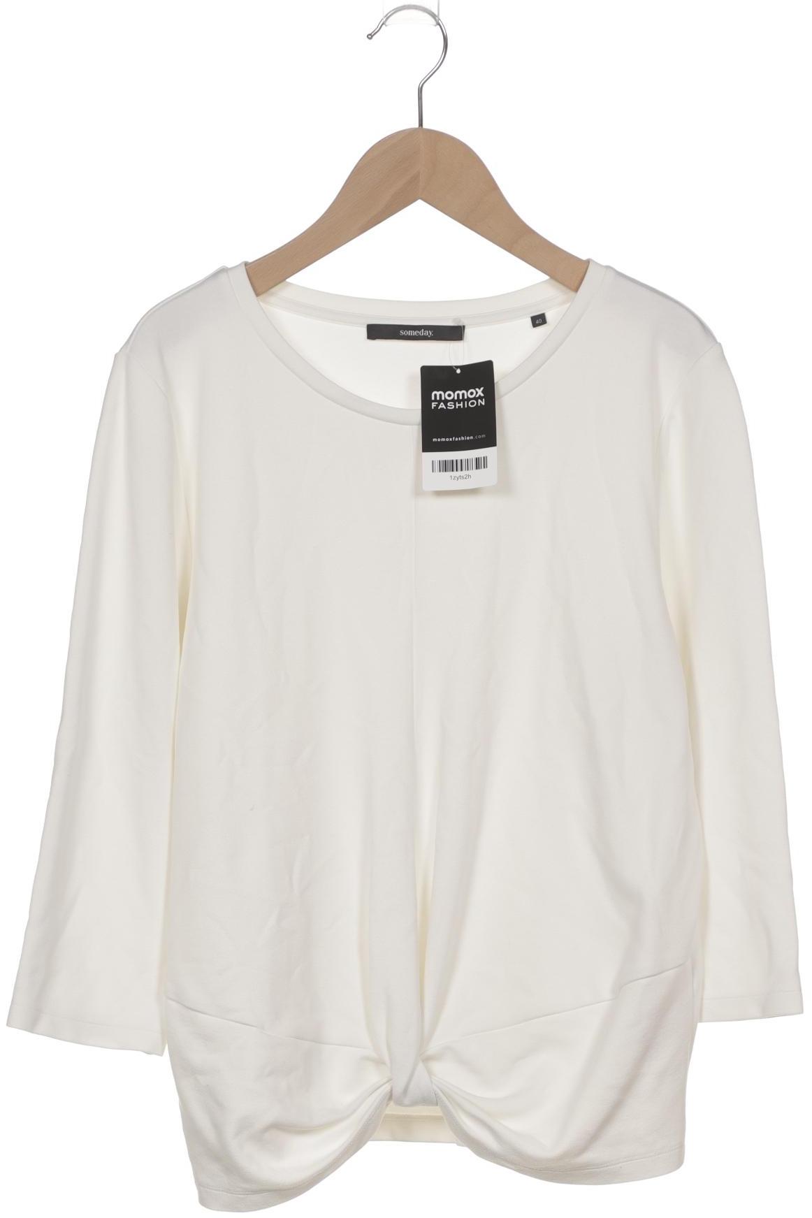 

someday. Damen Langarmshirt, weiß, Gr. 40