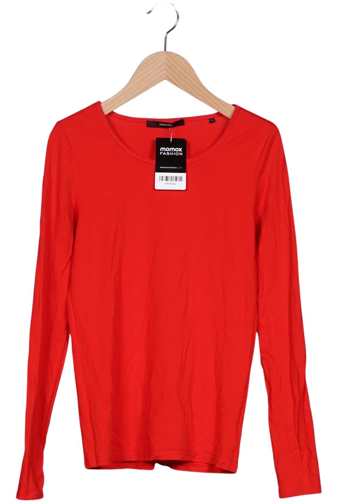 

someday. Damen Langarmshirt, rot, Gr. 36