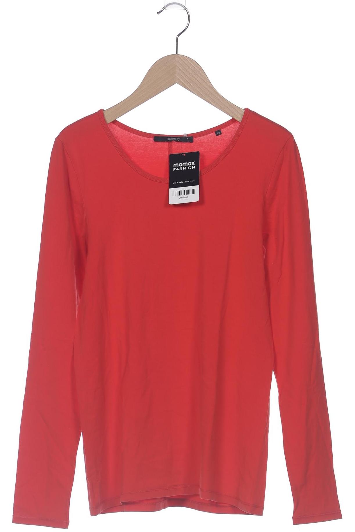 

someday. Damen Langarmshirt, rot, Gr. 40