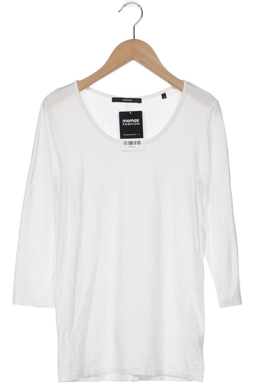 

someday. Damen Langarmshirt, weiß