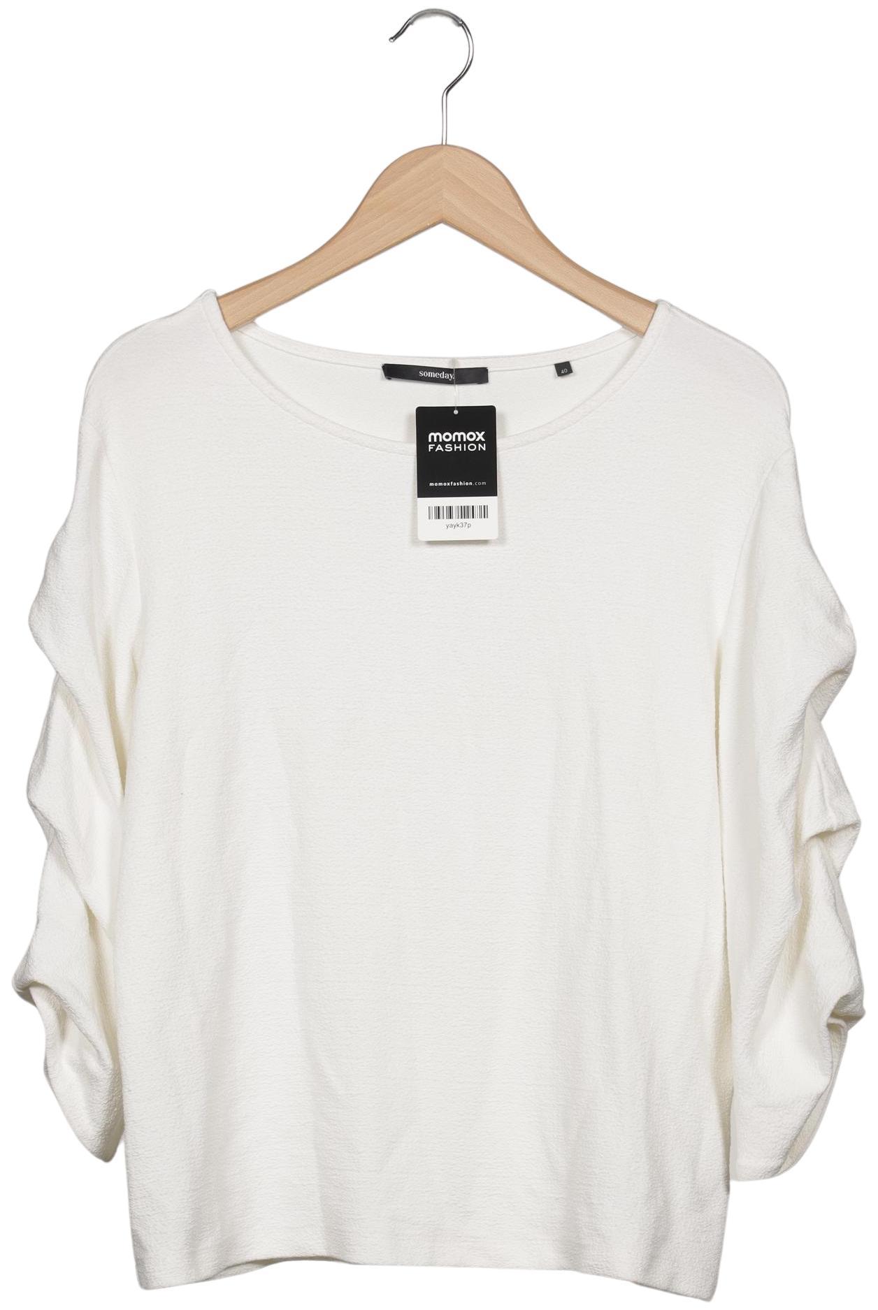 

someday. Damen Langarmshirt, weiß, Gr. 40