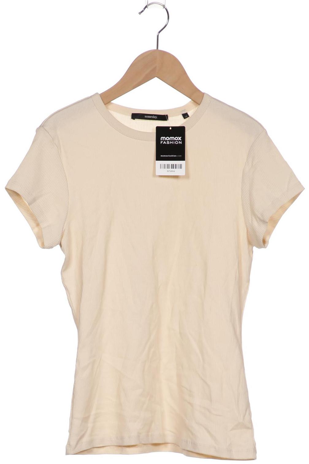 

someday. Damen T-Shirt, cremeweiß