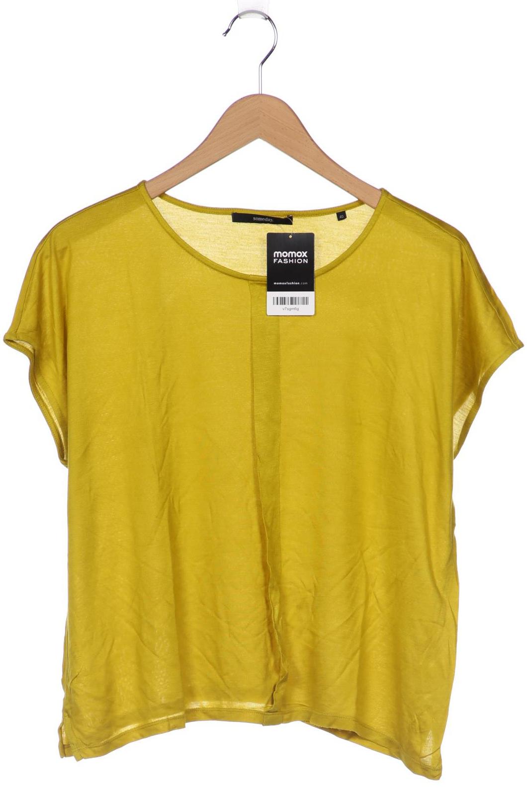 

someday. Damen T-Shirt, gelb
