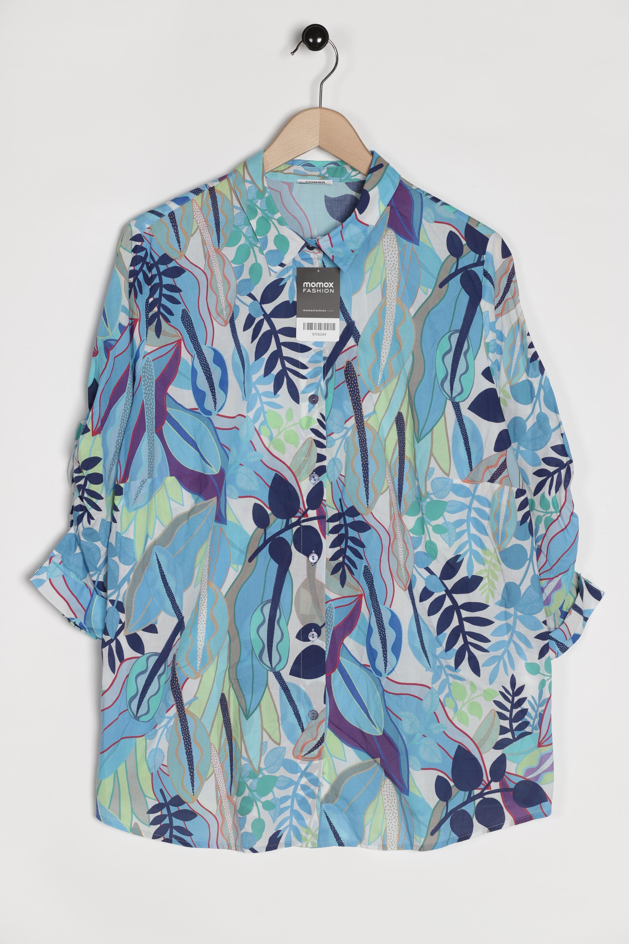 

Sommermann Damen Bluse, blau, Gr. 50