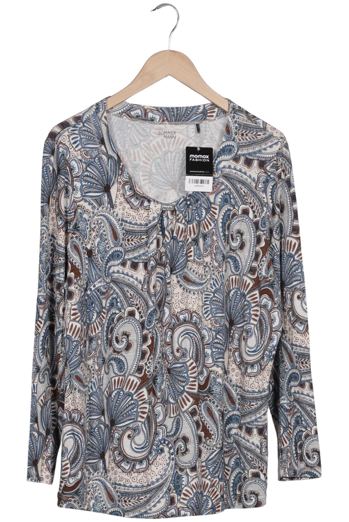 

Sommermann Damen Langarmshirt, blau, Gr. 48