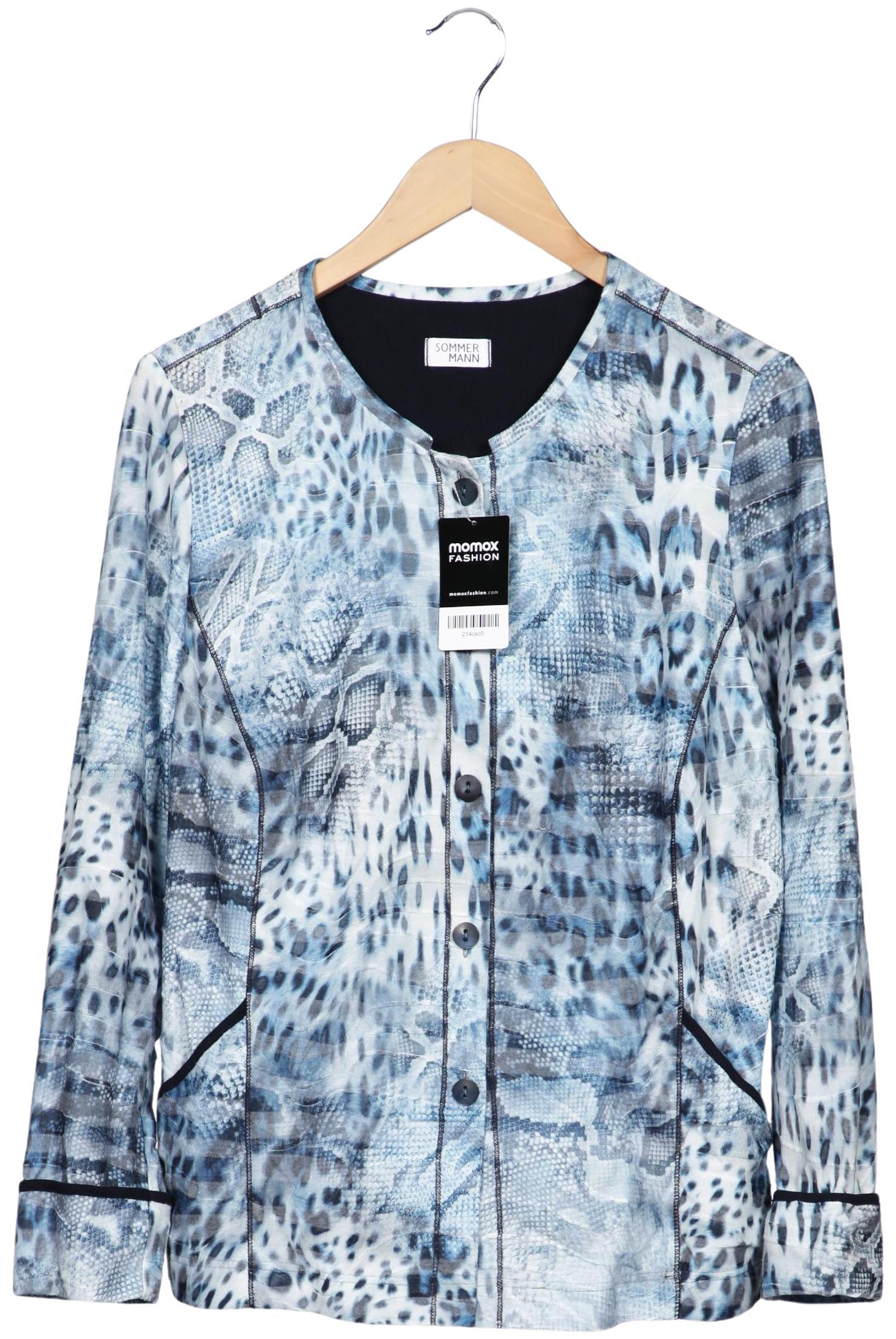 

Sommermann Damen Strickjacke, hellblau, Gr. 46