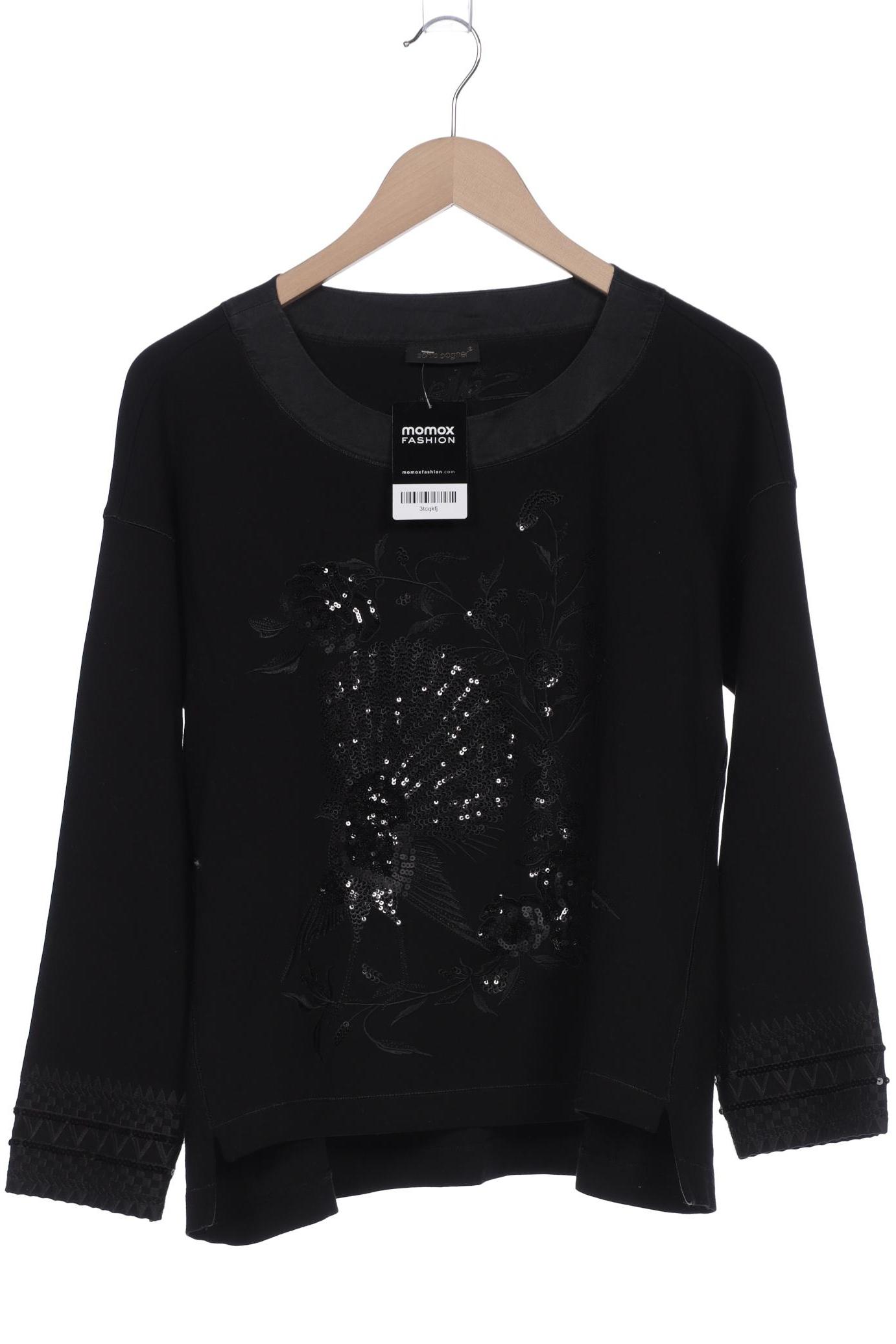 

Sonia Bogner Damen Langarmshirt, schwarz, Gr. 40