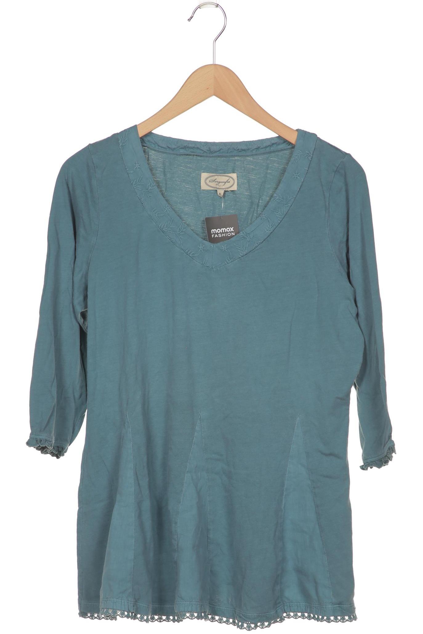 

Sorgenfri Sylt Damen Langarmshirt, türkis, Gr. 44