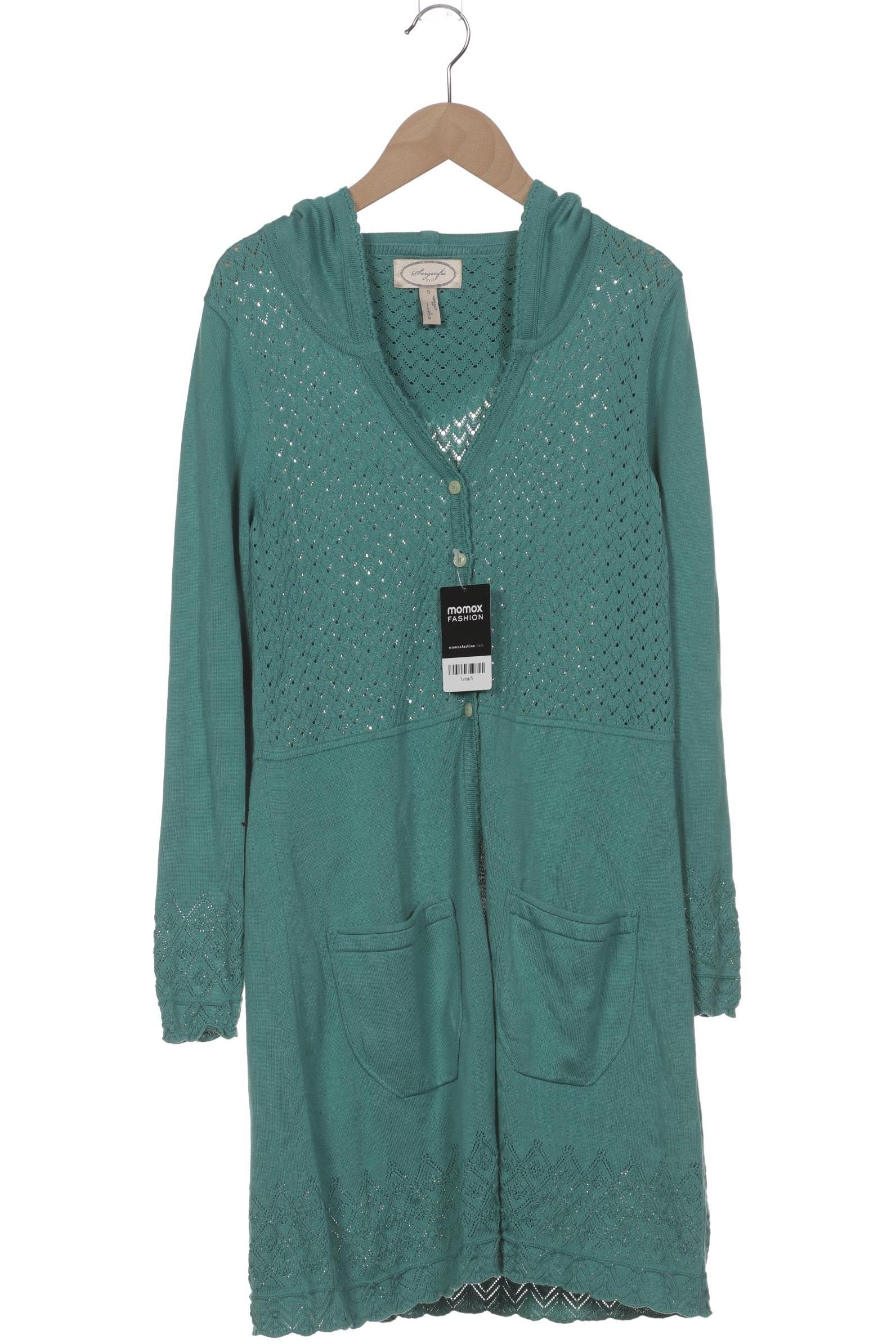 

Sorgenfri Sylt Damen Strickjacke, türkis, Gr. 36
