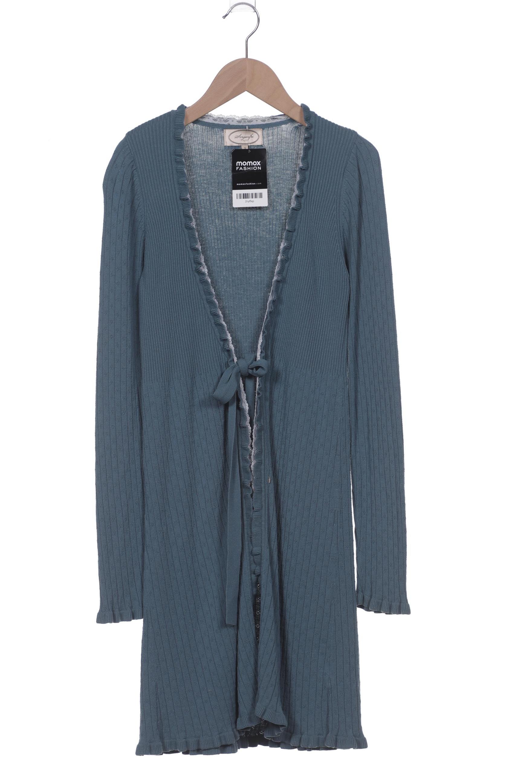

Sorgenfri Sylt Damen Strickjacke, türkis, Gr. 36