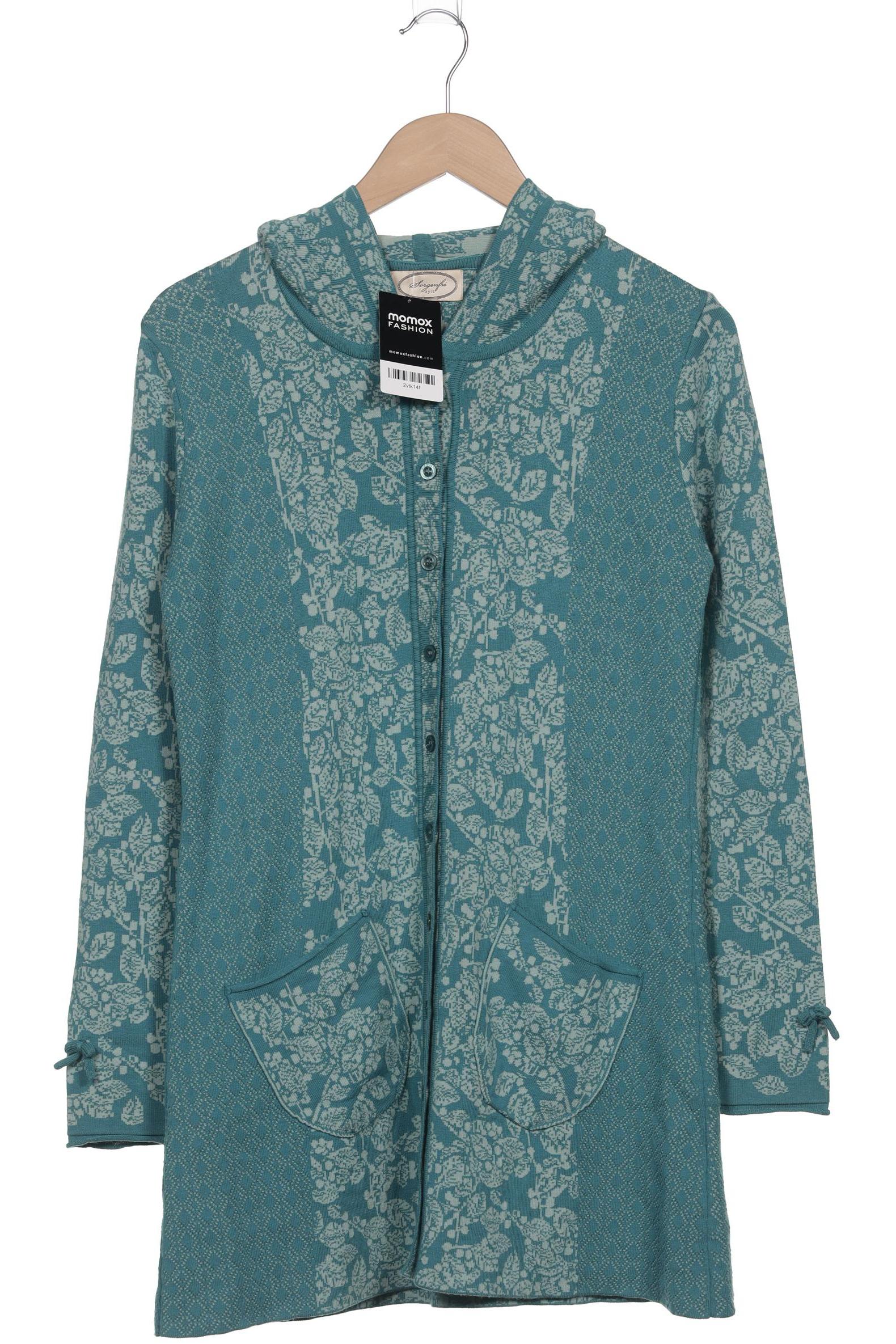 

Sorgenfri Sylt Damen Strickjacke, türkis, Gr. 38