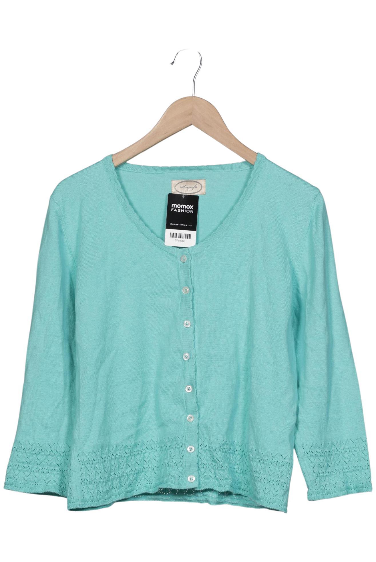 

Sorgenfri Sylt Damen Strickjacke, türkis, Gr. 44